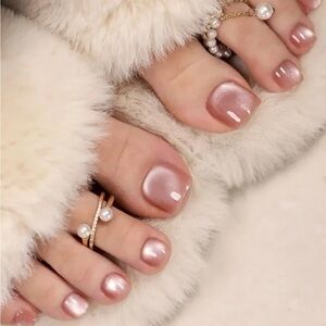 24 Pearl Pink Press on Nail